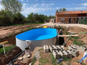 piscina enterrada en chapa