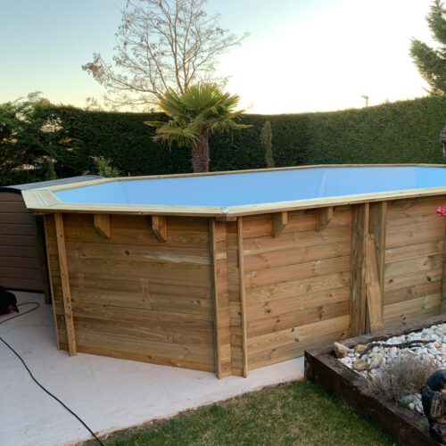 Piscina desmontable en madera, Tomillares