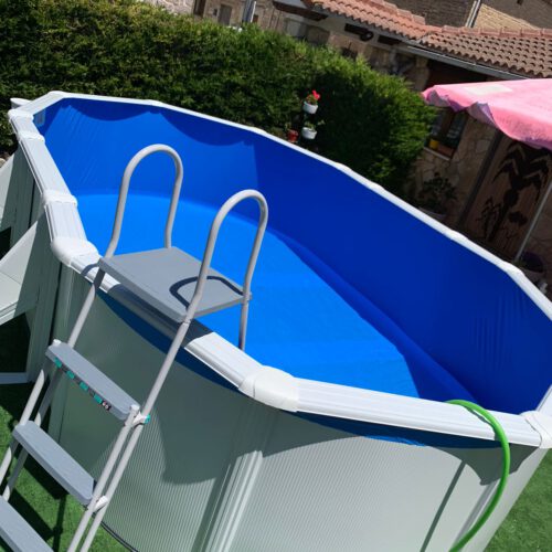 Piscina desmontable en chapa en Rioseras